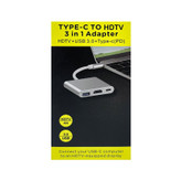 آداپتور تبدیل TYPE-C به HDMI+VGA+TYPE-C
