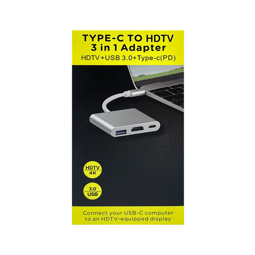 آداپتور تبدیل TYPE-C به HDMI+VGA+TYPE-C