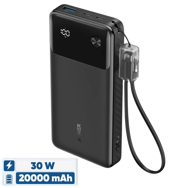 پاور بانک 30 وات انکر مدل On The Go A1384 ظرفیت 20000 میلی آمپر
