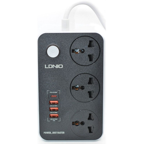 پاور استریپ شارژر و سه راهه LDNIO مدل SC3412